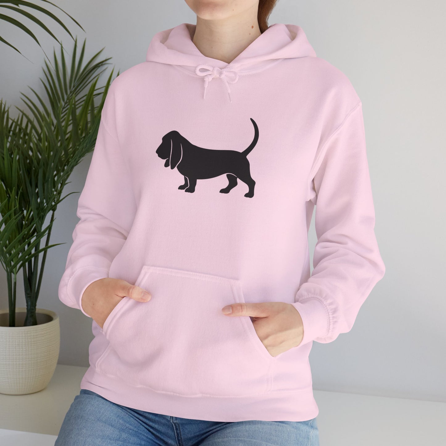 Basset Silhouette Unisex Hoodie
