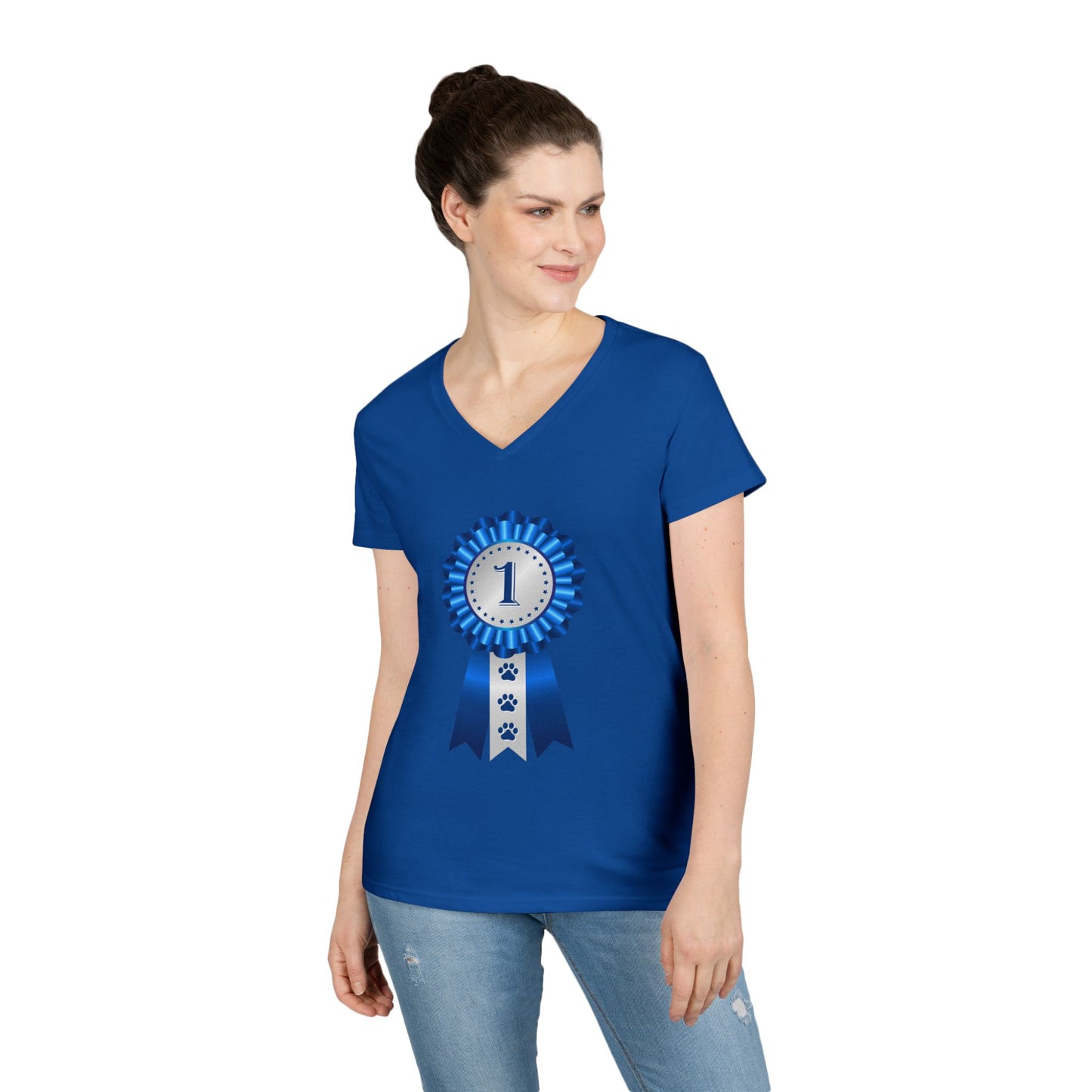 Show Ribbon Women's V-Neck T-Shirt