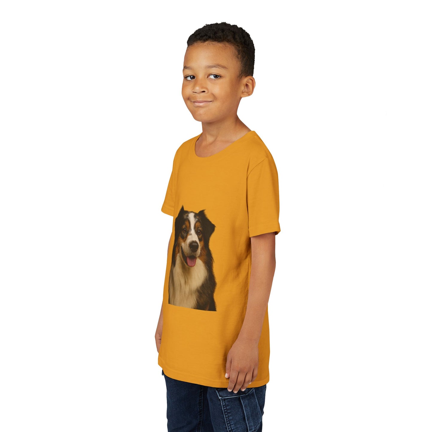 Aussie Head Youth Unisex Short Sleeve Crewneck Tee