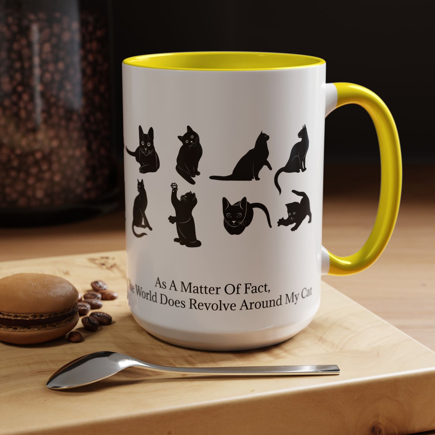 Matter Of Fact Cat 2-Tone Coffee Mug