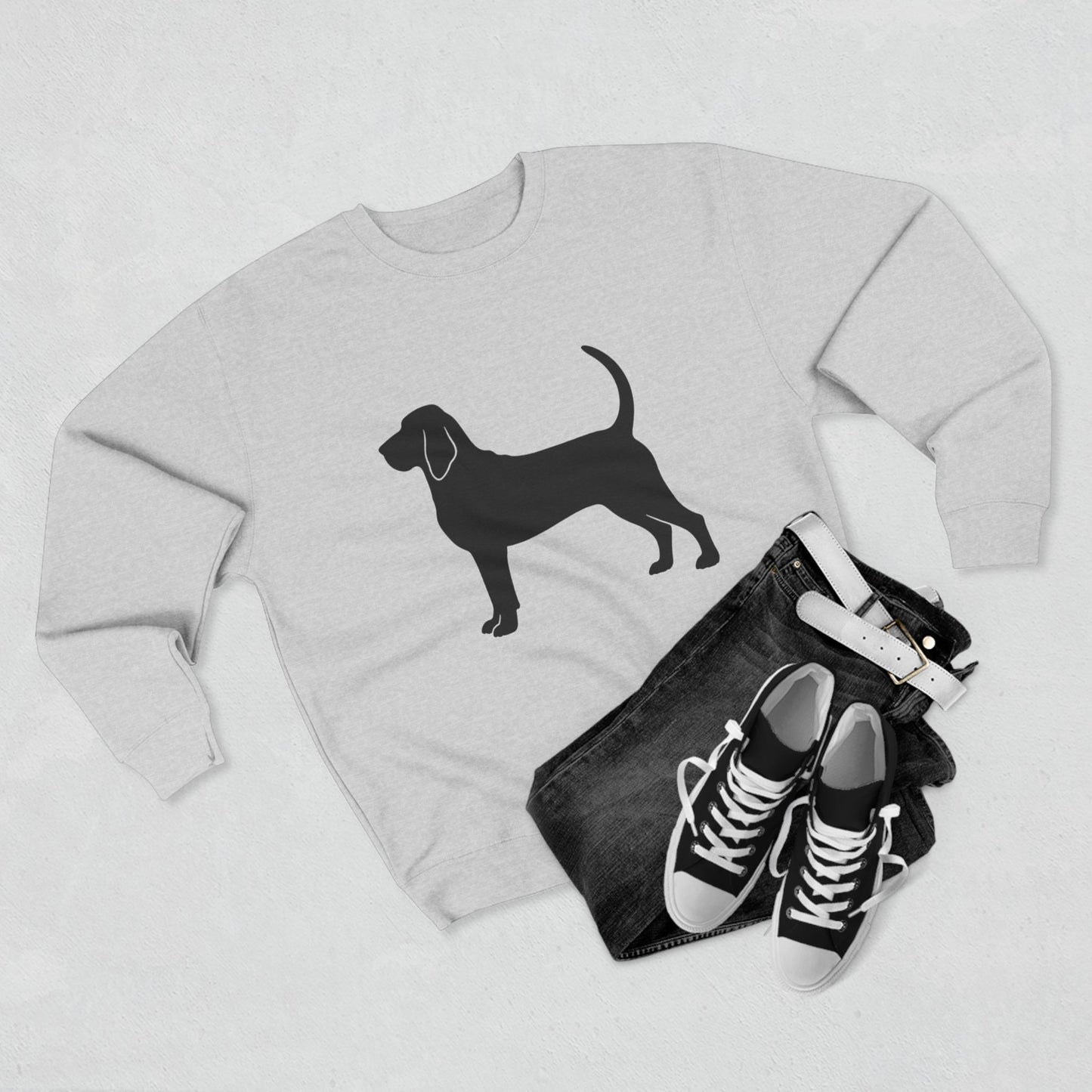 Bloodhound Silhouette Unisex Crewneck Sweatshirt