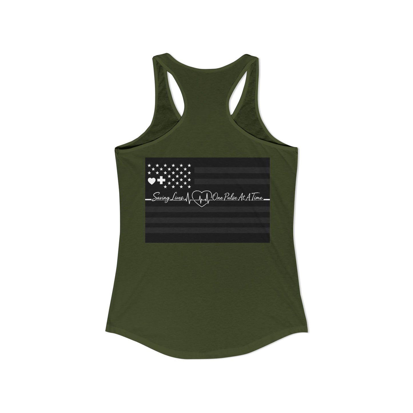 Thin White Line Women's Racerback Tank