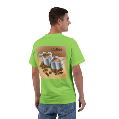 Coffee With Love Men's Short-Sleeve Crewneck Tee