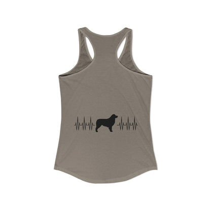 My Heart Beats For Aussies Women's Racerback Tank