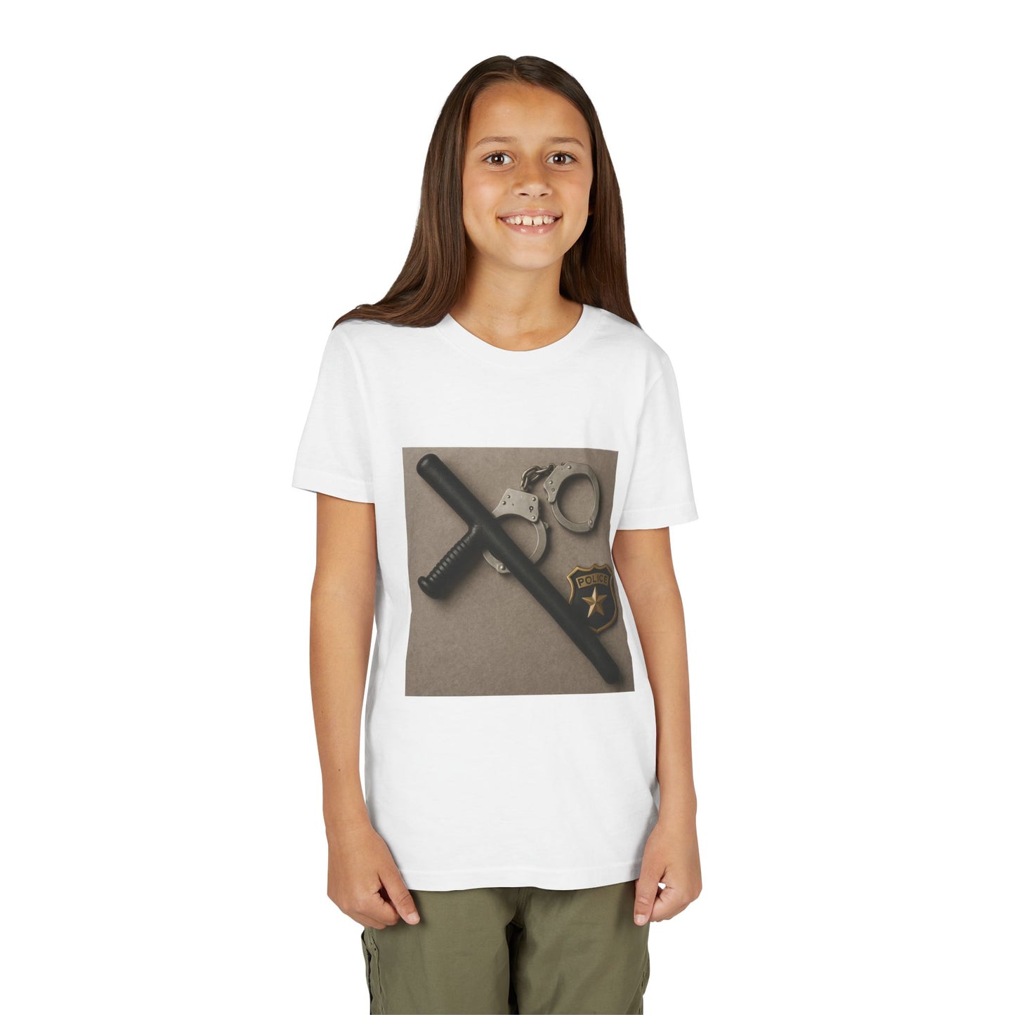 Law Enforcement Appreciation Youth Unisex Short Sleeve Crewneck Tee