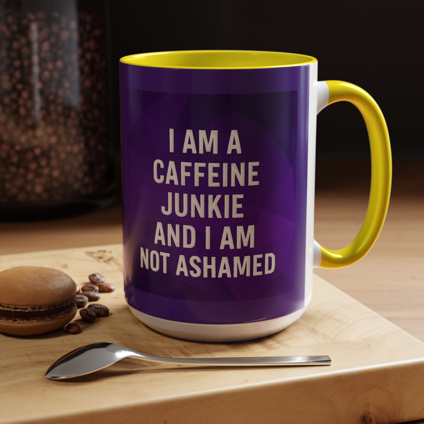 Caffeine Junkie 2-Tone Coffee Mug