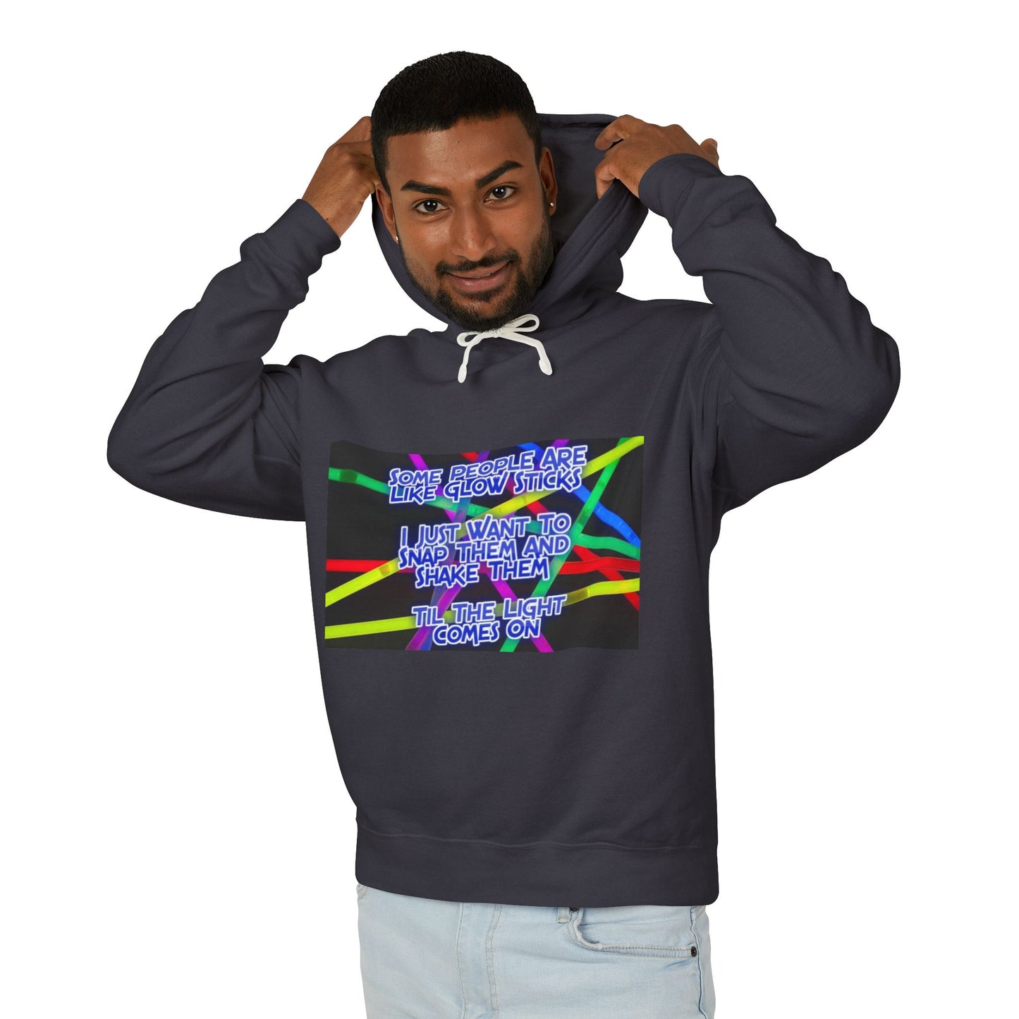 Glow Sticks Unisex Lightweight Hoodie