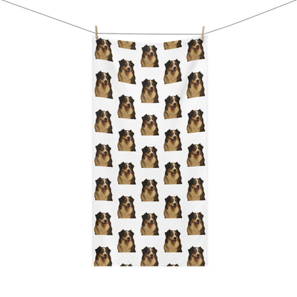Aussie Head Mink-Cotton  Beach Towel