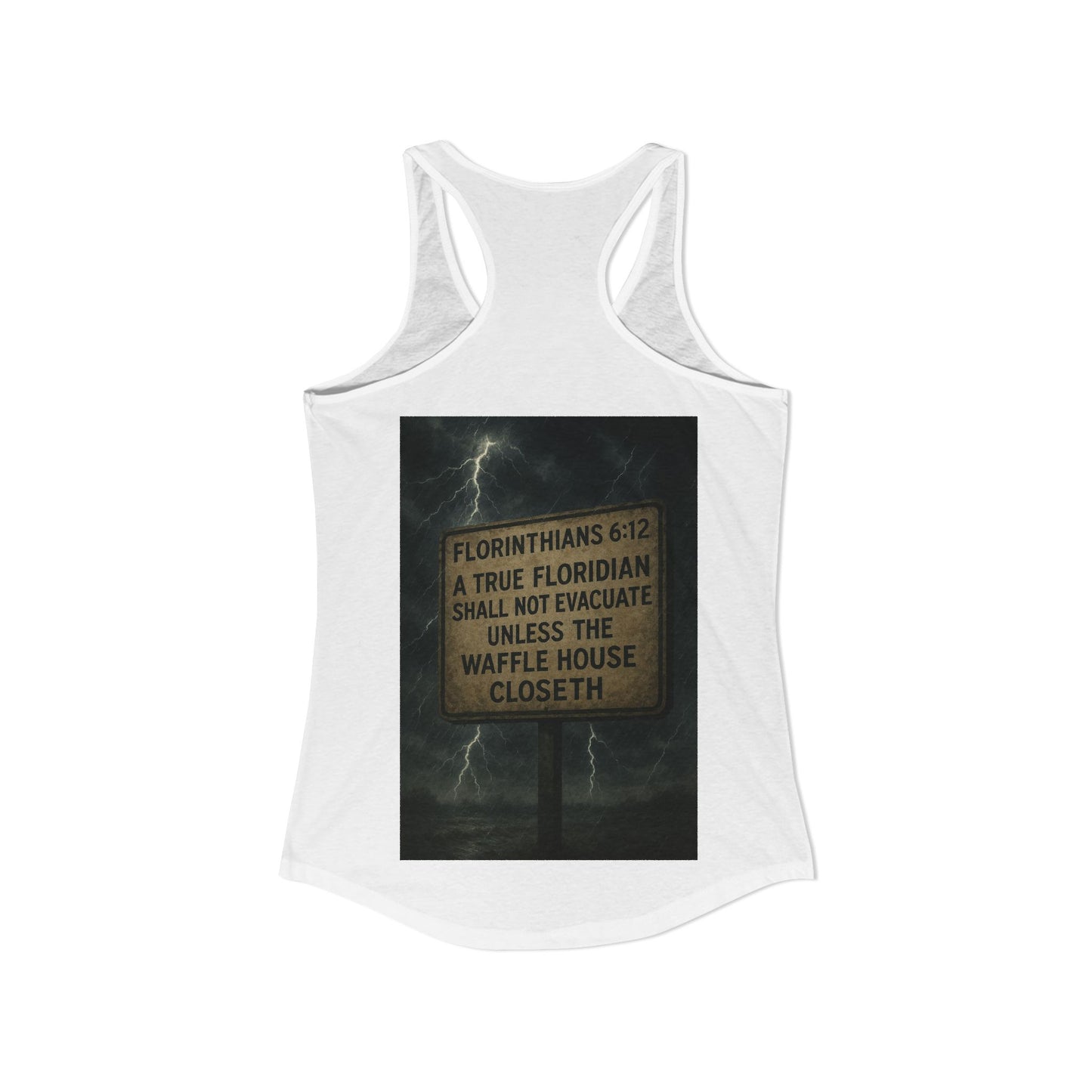 Florinthians 6:12 Women's Racerback Tank