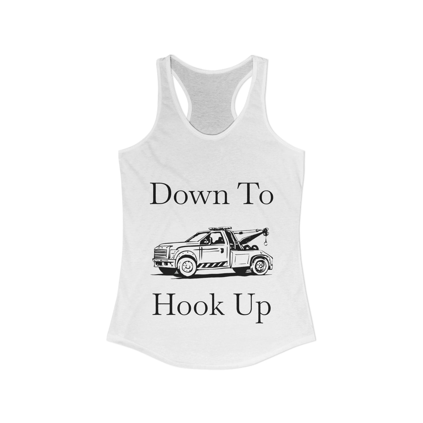 Down To Hook Up Women's Racerback Tank