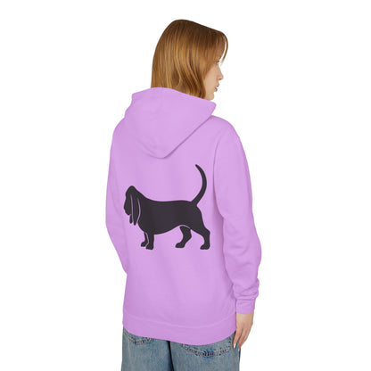 Basset Silhouette Unisex Lightweight Hoodie