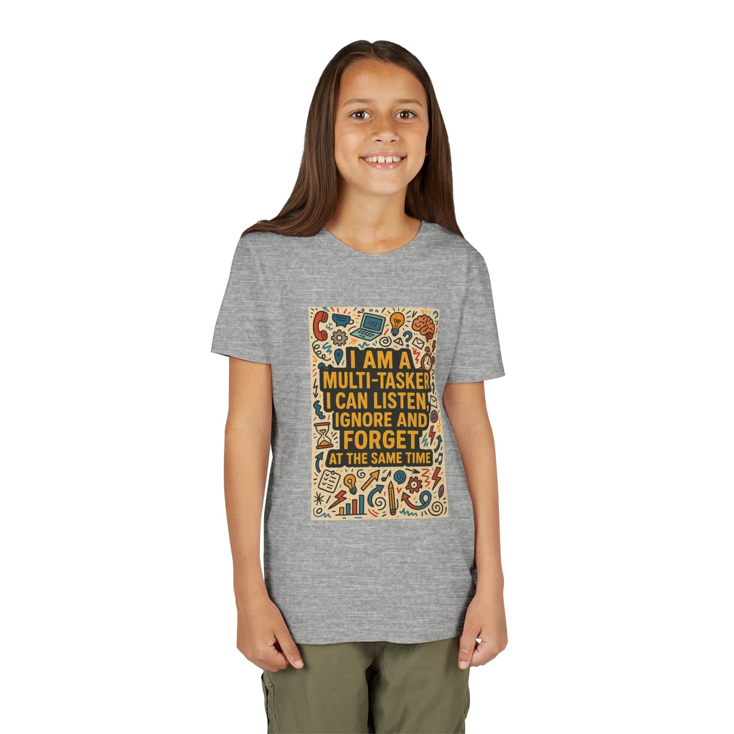 Multi-Tasker Youth Unisex Short Sleeve Crewneck Tee