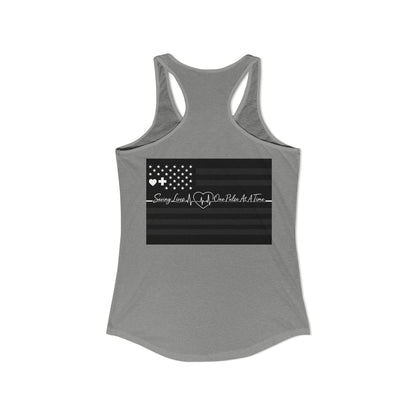Thin White Line Women's Racerback Tank