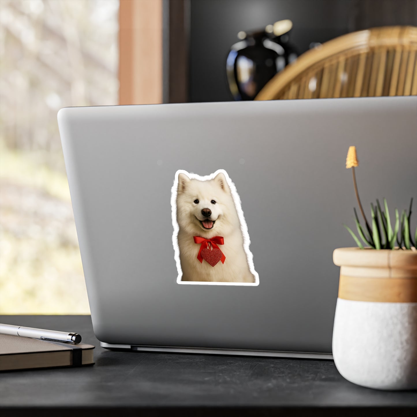 Cupid's Companion Samoyed Vinyl Decal