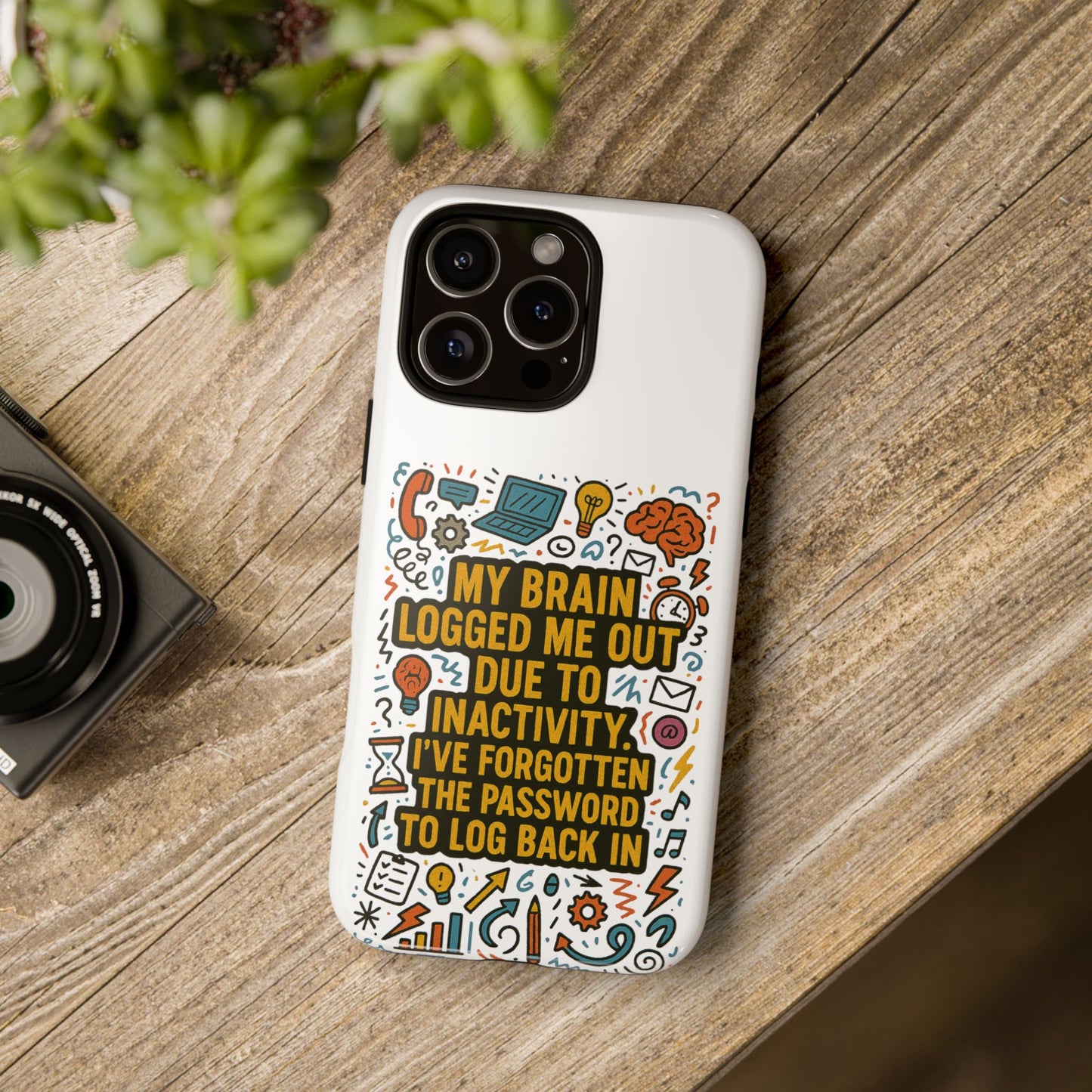 Logged Out iPhone Case