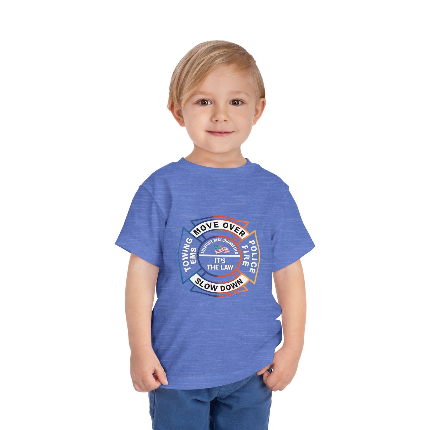 Let First Responders Live Toddler Unisex Short Sleeve Crewneck Tee