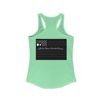 Thin Blue Line Women's Racerback Tank