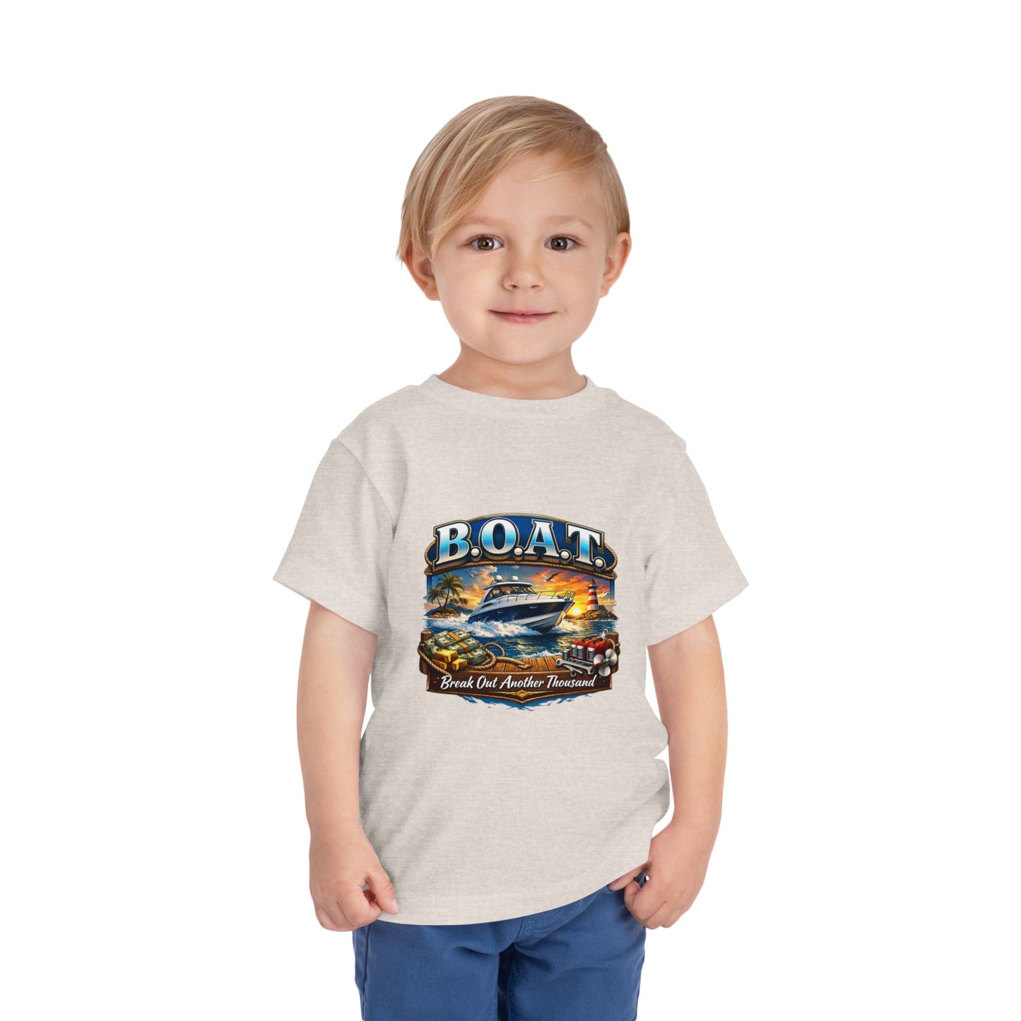 B.O.A.T. Toddler Unisex Short Sleeve Crewneck Tee