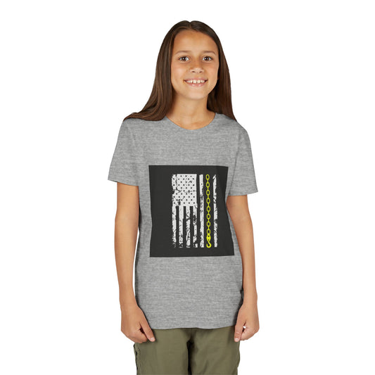 Thin Yellow Line Youth Unisex Short Sleeve Crewneck Tee
