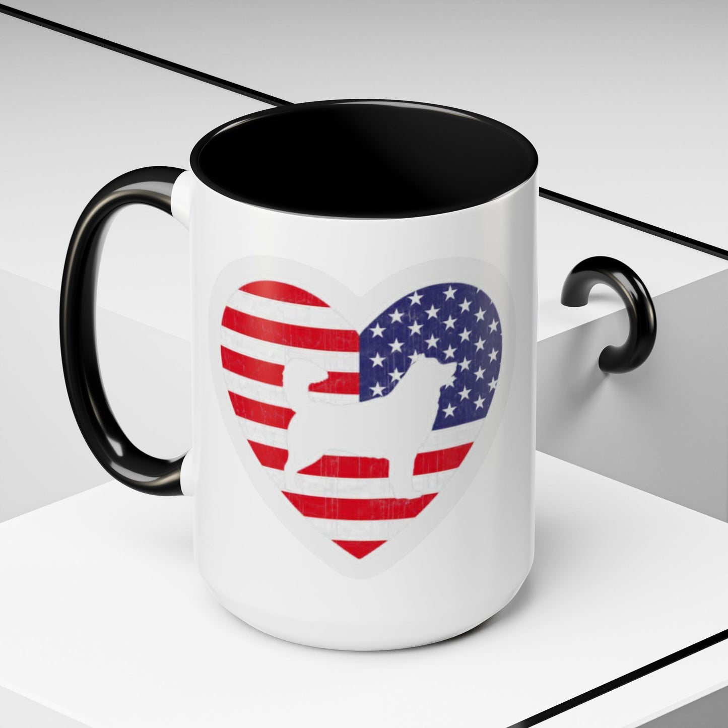 Malamute Flag 2-Tone Coffee Mug