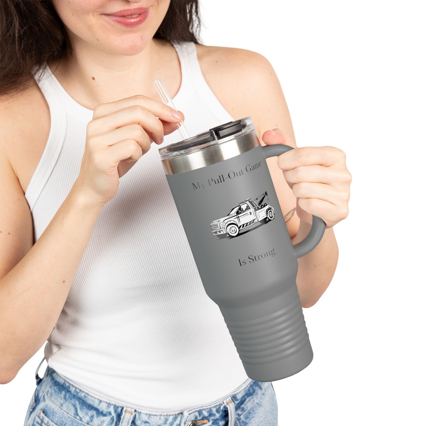 Pull Out Wheel Lift Tow Truck Insulated Travel Mug