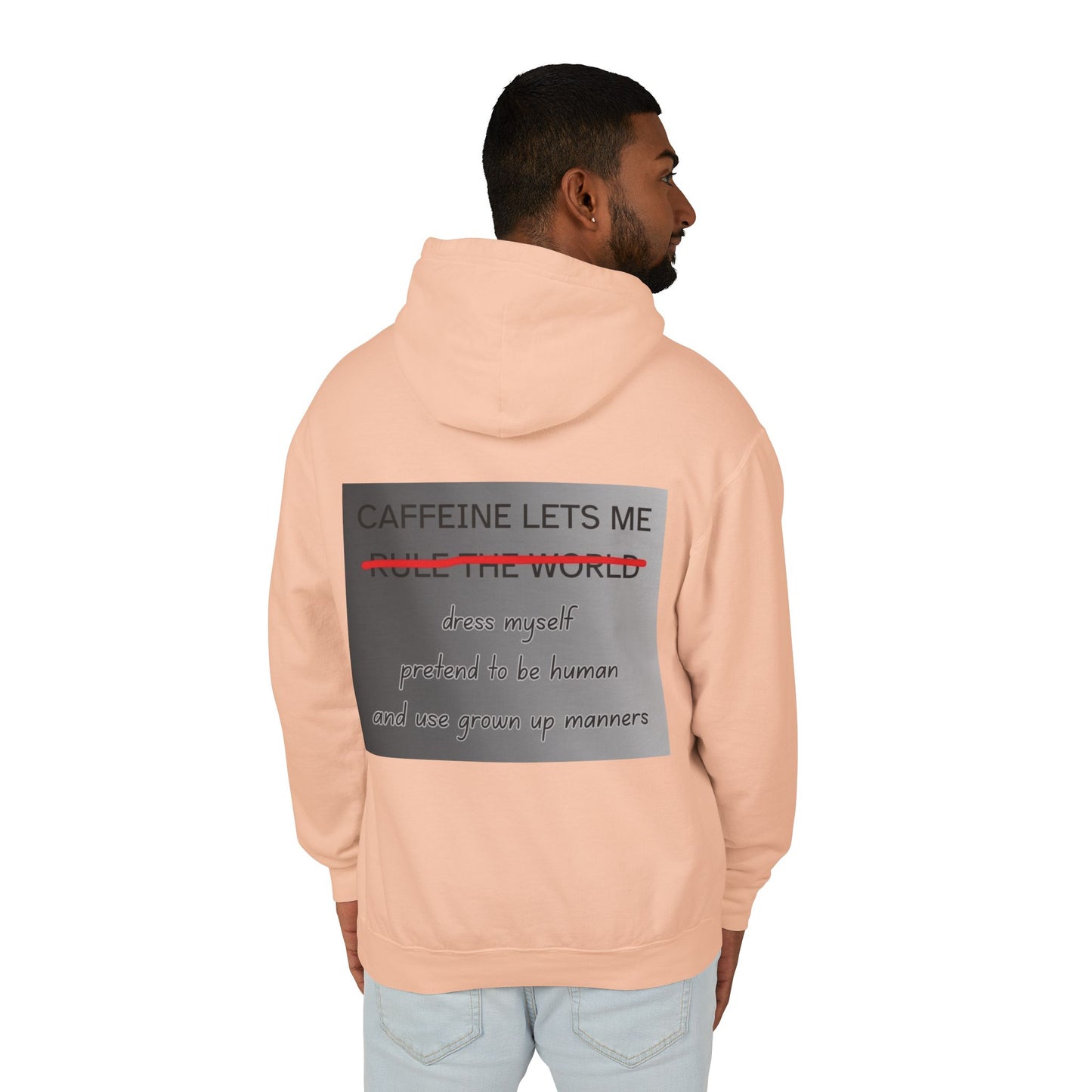 Caffiene Lets Me Unisex Lightweight Hoodie