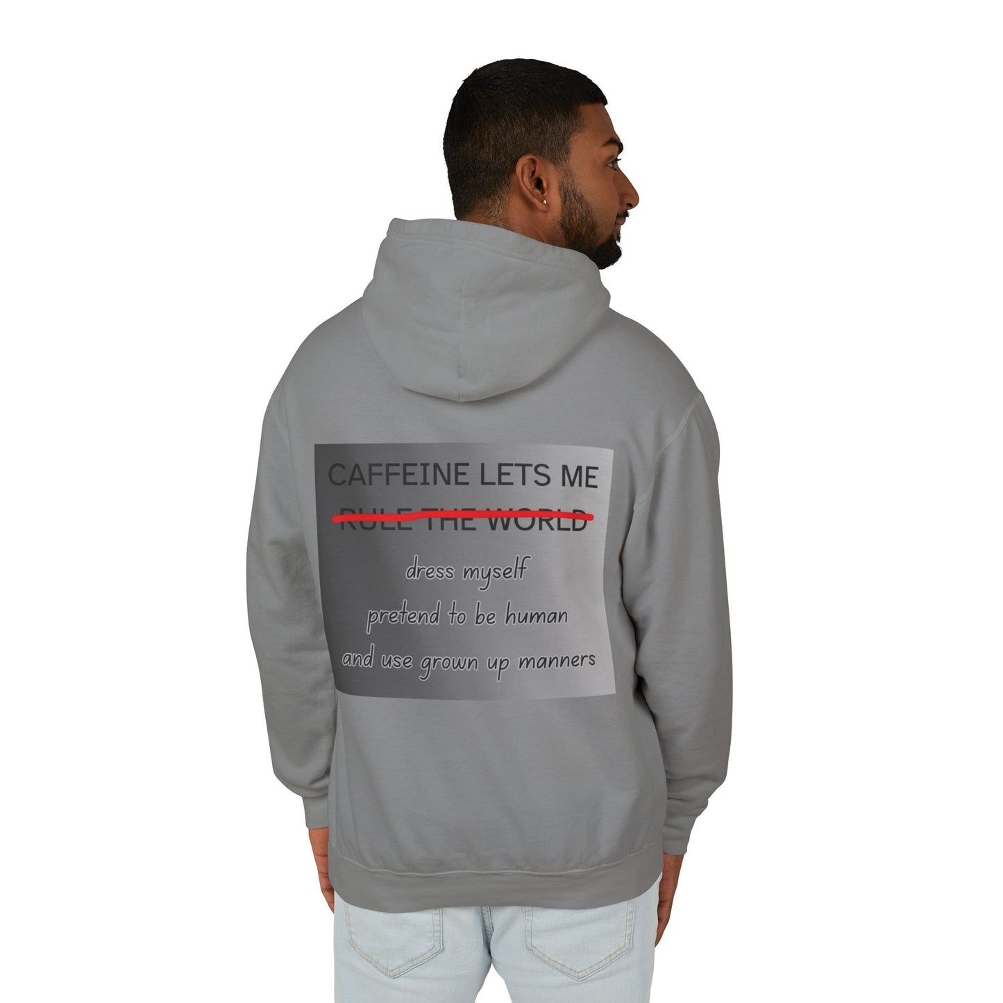 Caffiene Lets Me Unisex Lightweight Hoodie