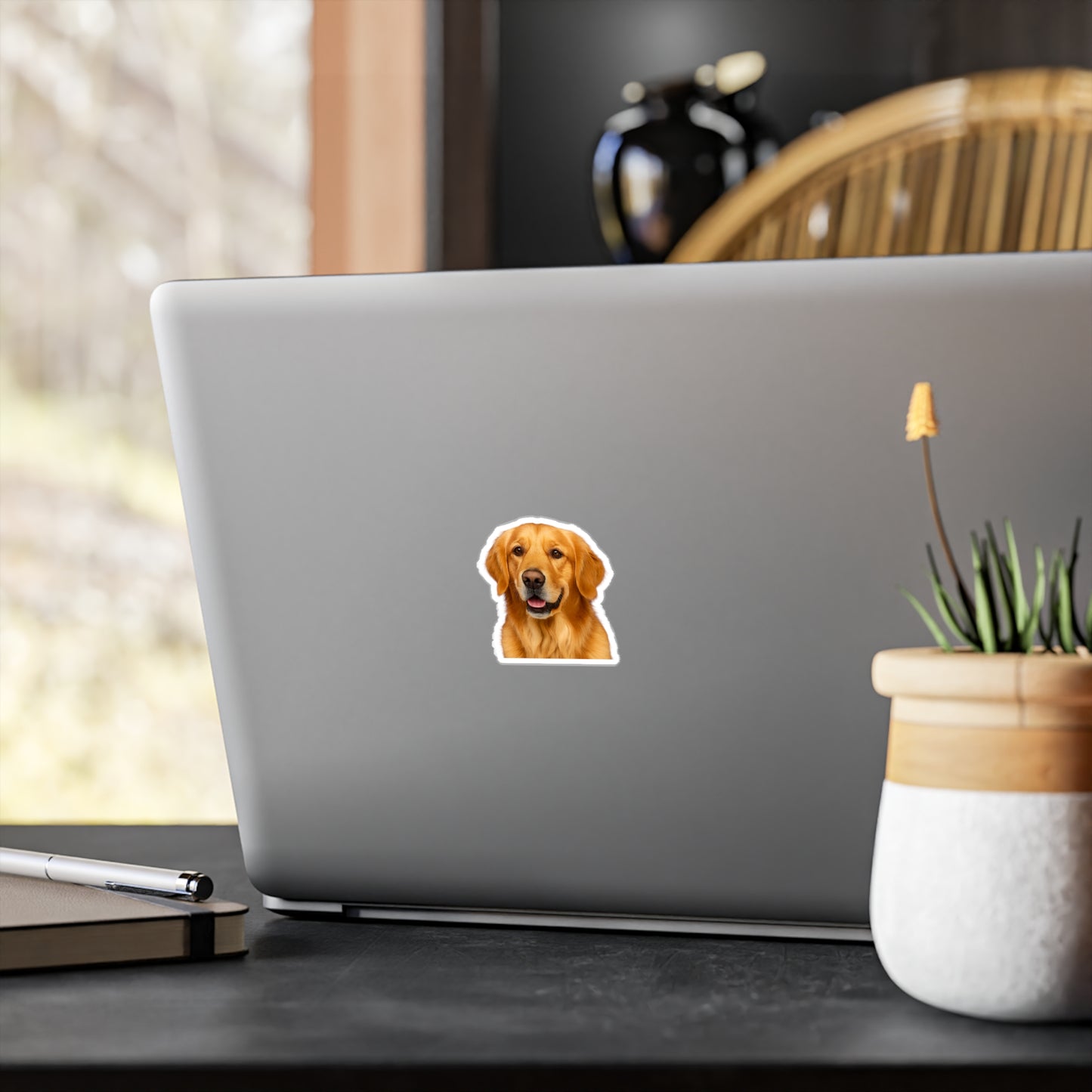 Golden Head Vinyl Decal
