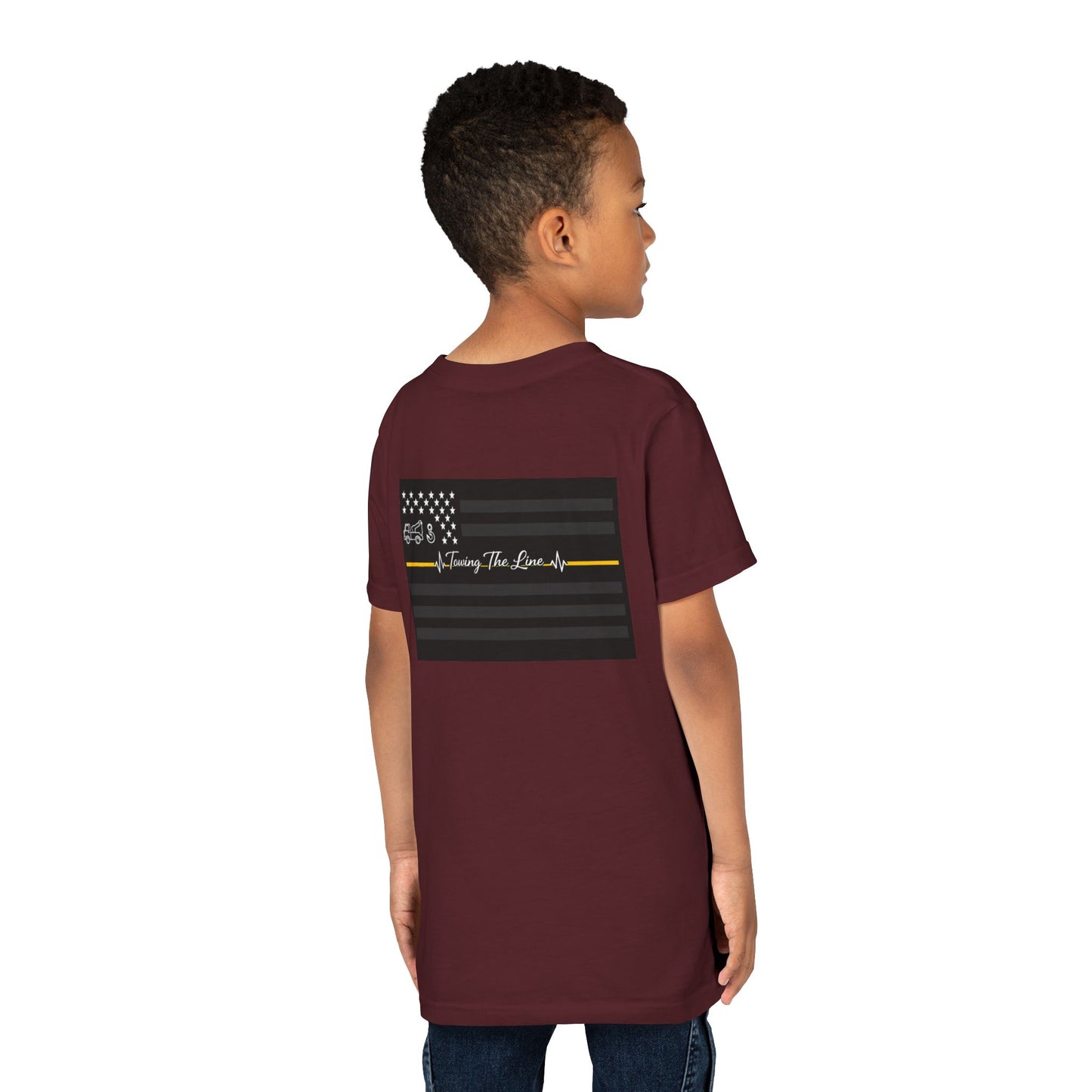 Thin Yellow Line Youth Unisex Short Sleeve Crewneck Tee