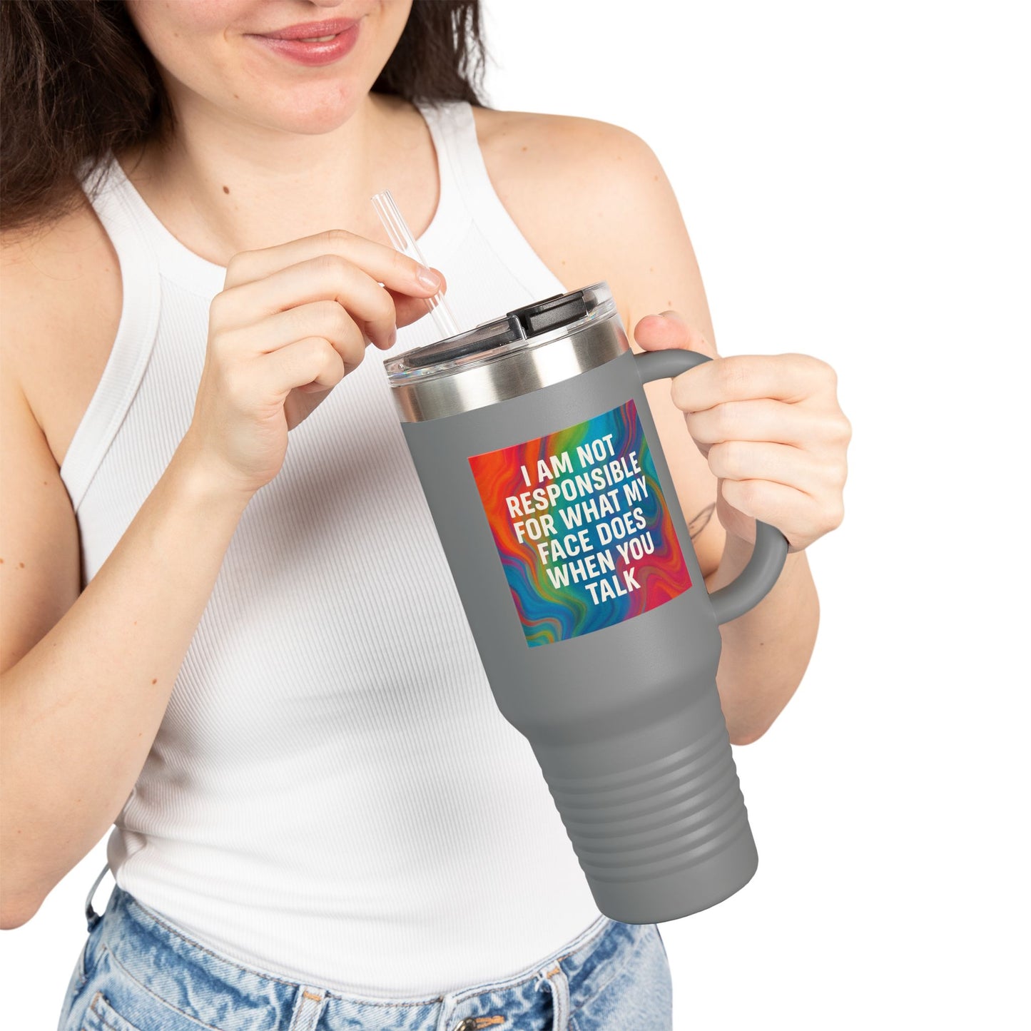 When You Talk Insulated Travel Mug
