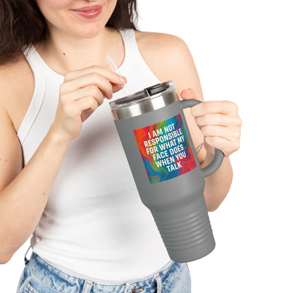 When You Talk Insulated Travel Mug
