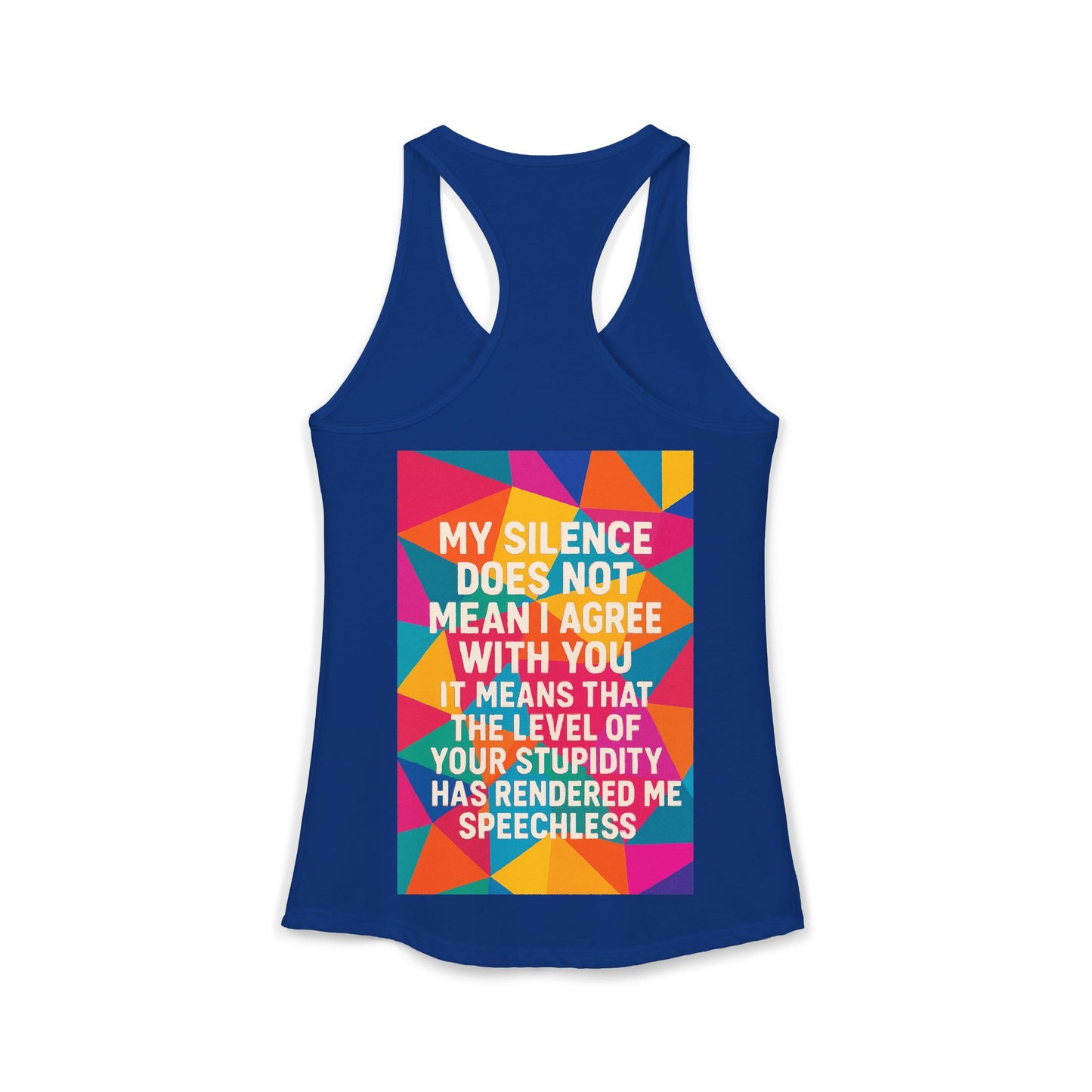 Speechless Women's Racerback Tank