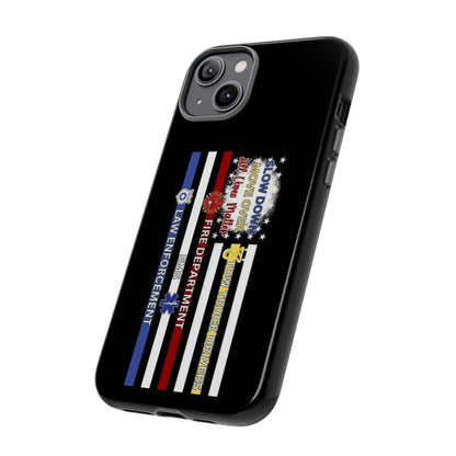 Slow Down Move Over Flag iPhone Case