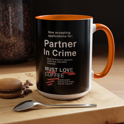 Partner In Crime 2-Tone Coffee Mug