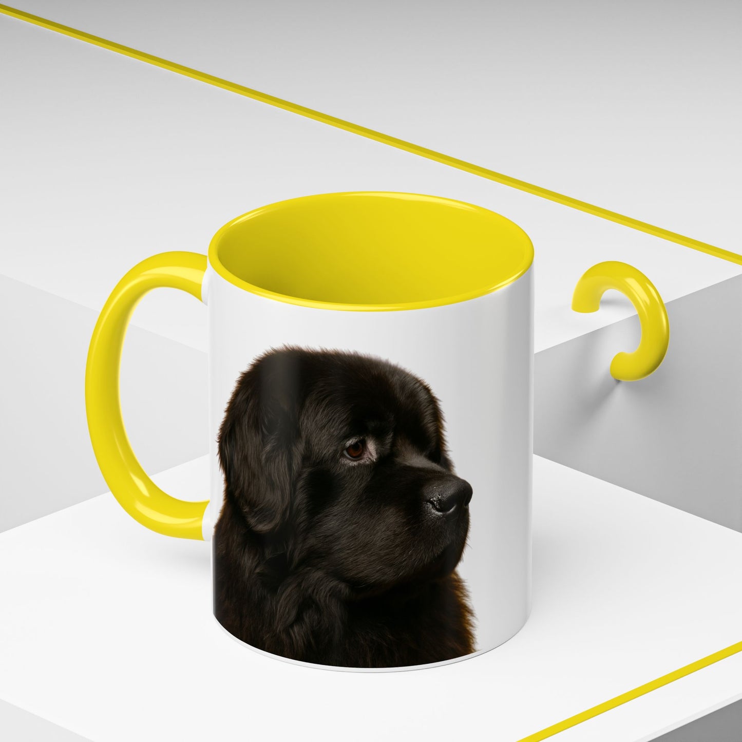 Newfie Head 2-Tone Coffee Mug