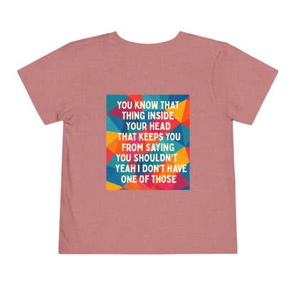 No Filter Toddler Unisex Short Sleeve Crewneck Tee