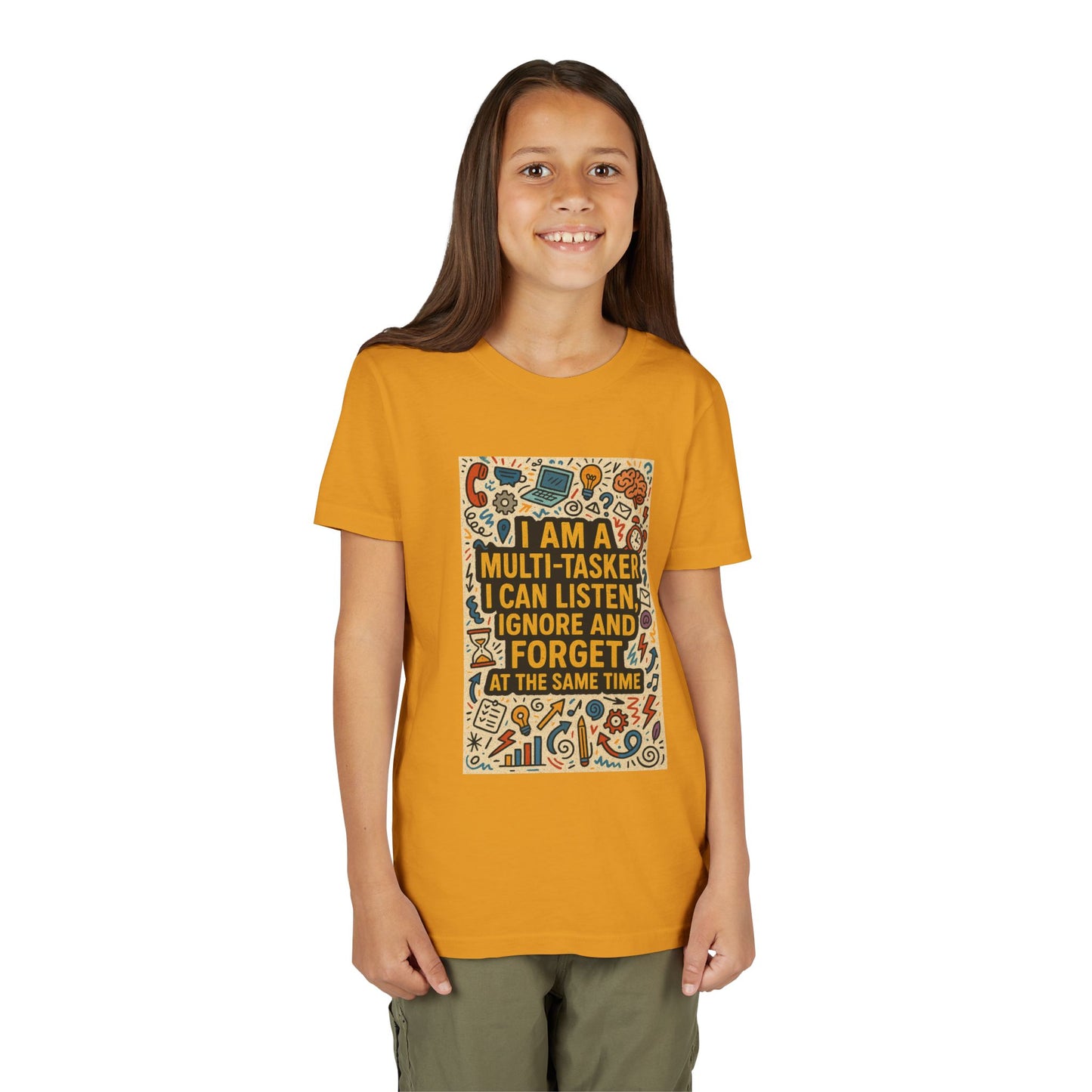 Multi-Tasker Youth Unisex Short Sleeve Crewneck Tee