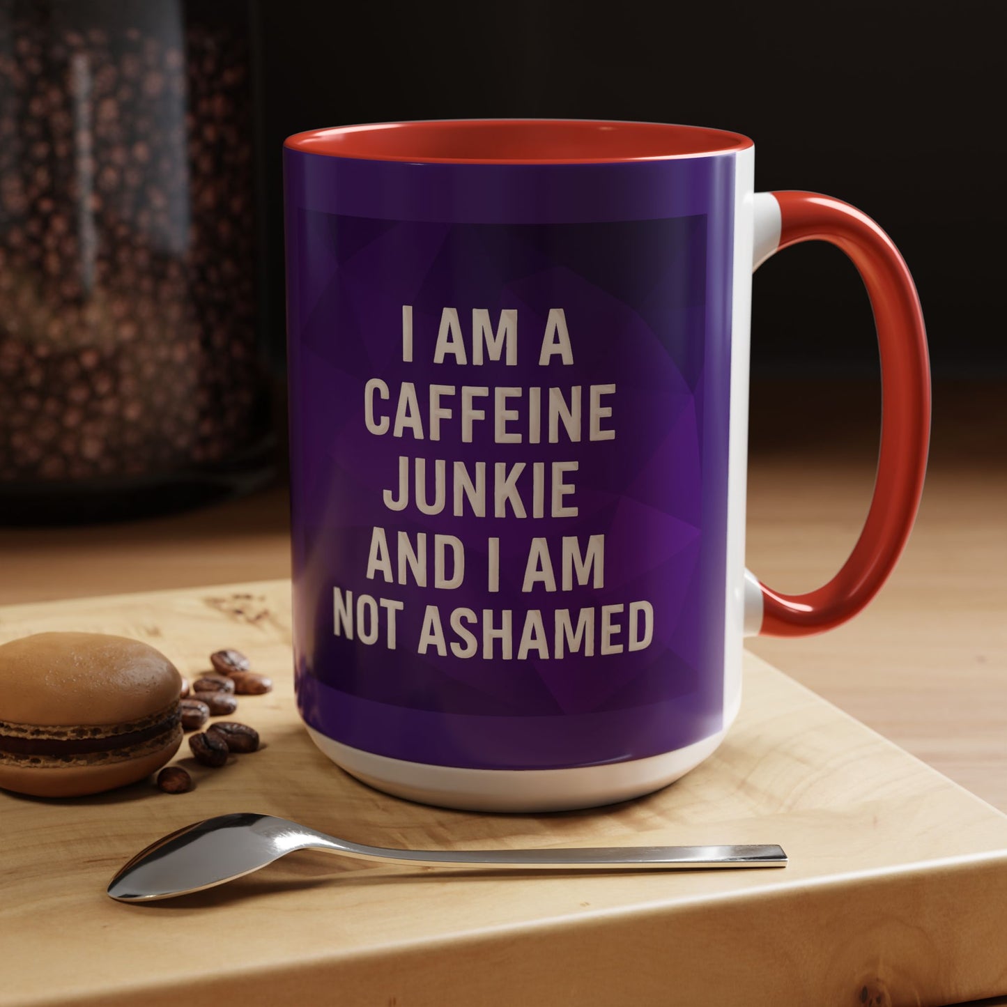 Caffeine Junkie 2-Tone Coffee Mug
