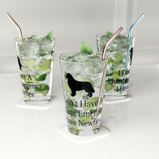Plumbing Emergency Drinking Glass