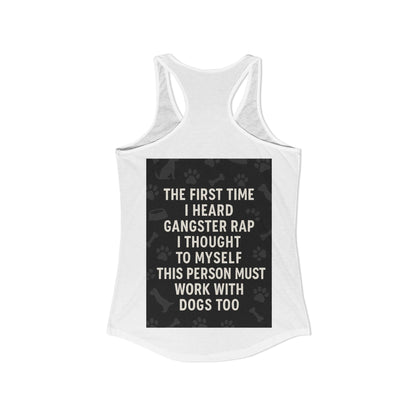 Gangster Rap Women's Racerback Tank