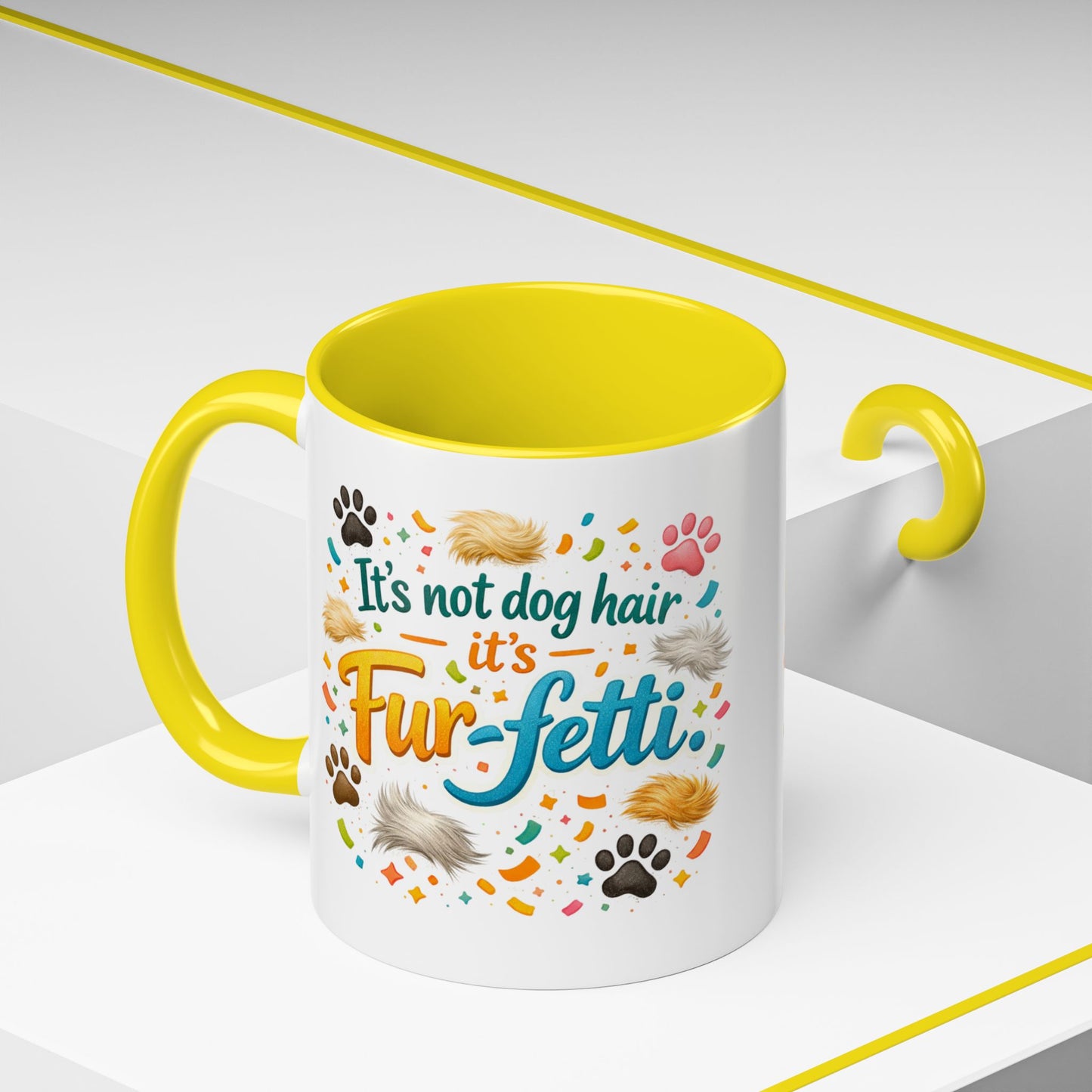 Fur-Fetti Dog 2-Tone Coffee Mug