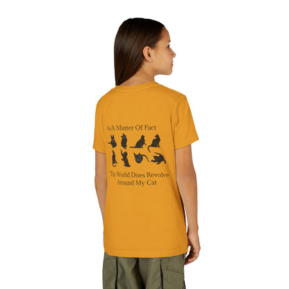 Matter Of Fact Cat Youth Unisex Short Sleeve Crewneck Tee