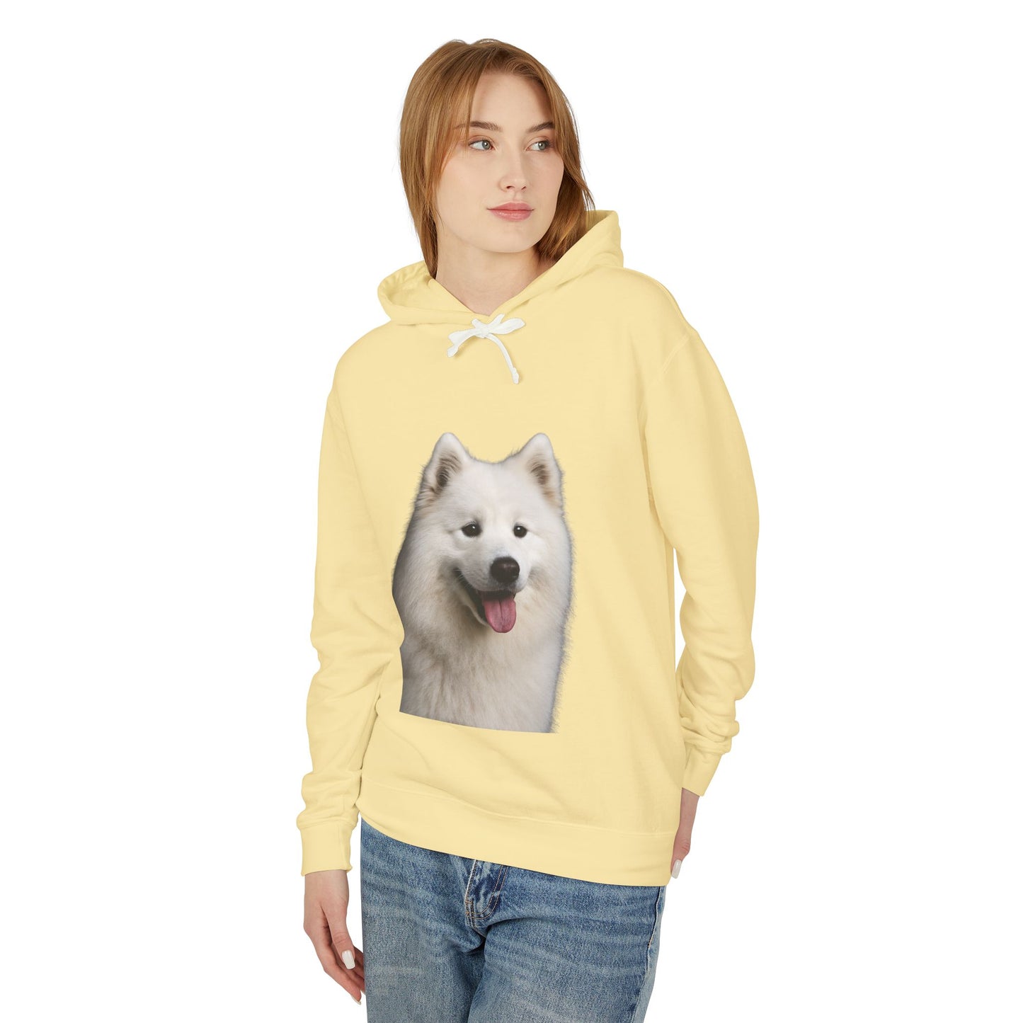 Samoyed Head Unisex Lightweight Hoodie