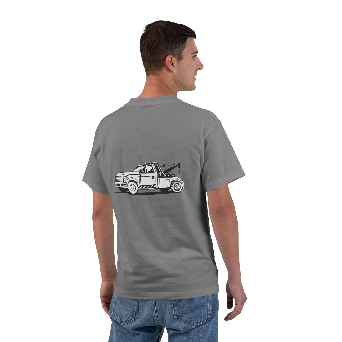 Wheel Lift Tow Truck Men's Short-Sleeve Crewneck Tee