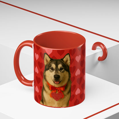 Cupid's Companion Malamute 2-Tone Coffee Mug