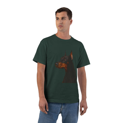 Doberman Head Men's Short-Sleeve Crewneck Tee