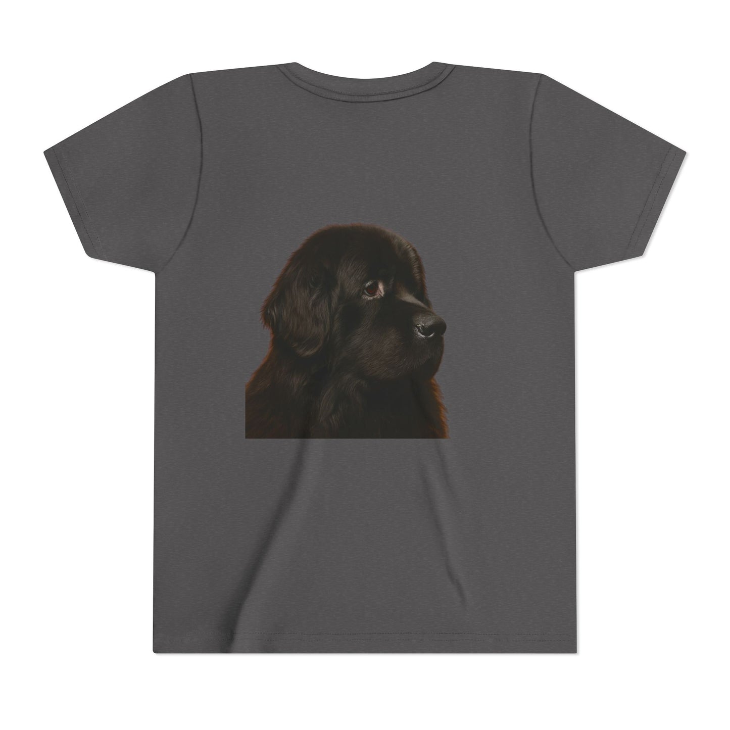 Newfie Head Youth Unisex Short Sleeve Crewneck Tee