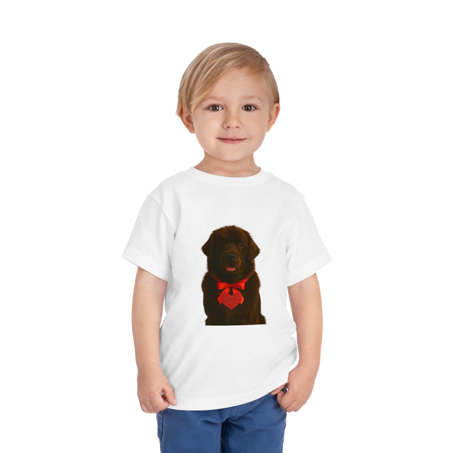 Cupid's Companion Newfie Toddler Unisex Short Sleeve Crewneck Tee