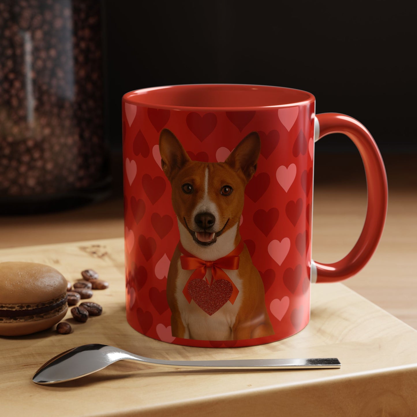 Cupid's Companion Basenji 2-Tone Coffee Mug