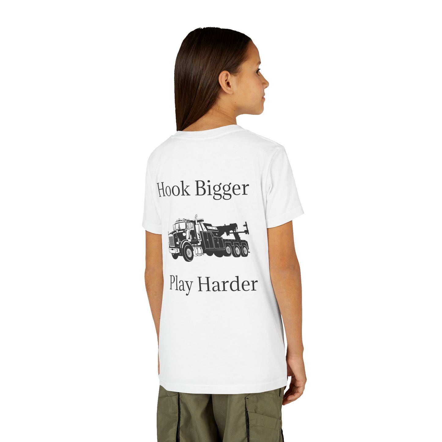 Hook Bigger Youth Unisex Short Sleeve Crewneck Tee